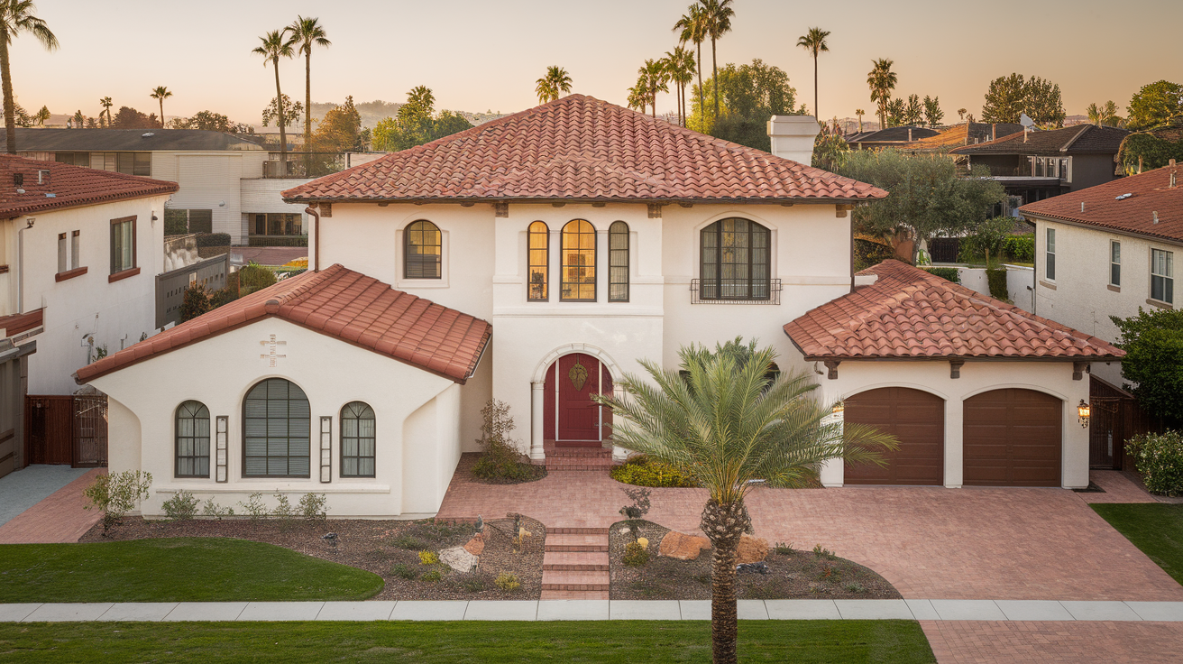 Spanish clay tile roof installation in East Bay - Mediterranean style roofing