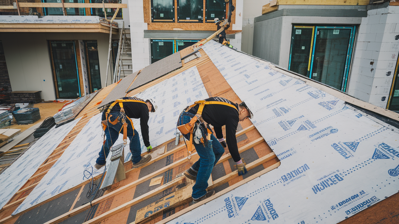 New construction roof installation by East Bay Roofers in Contra Costa County