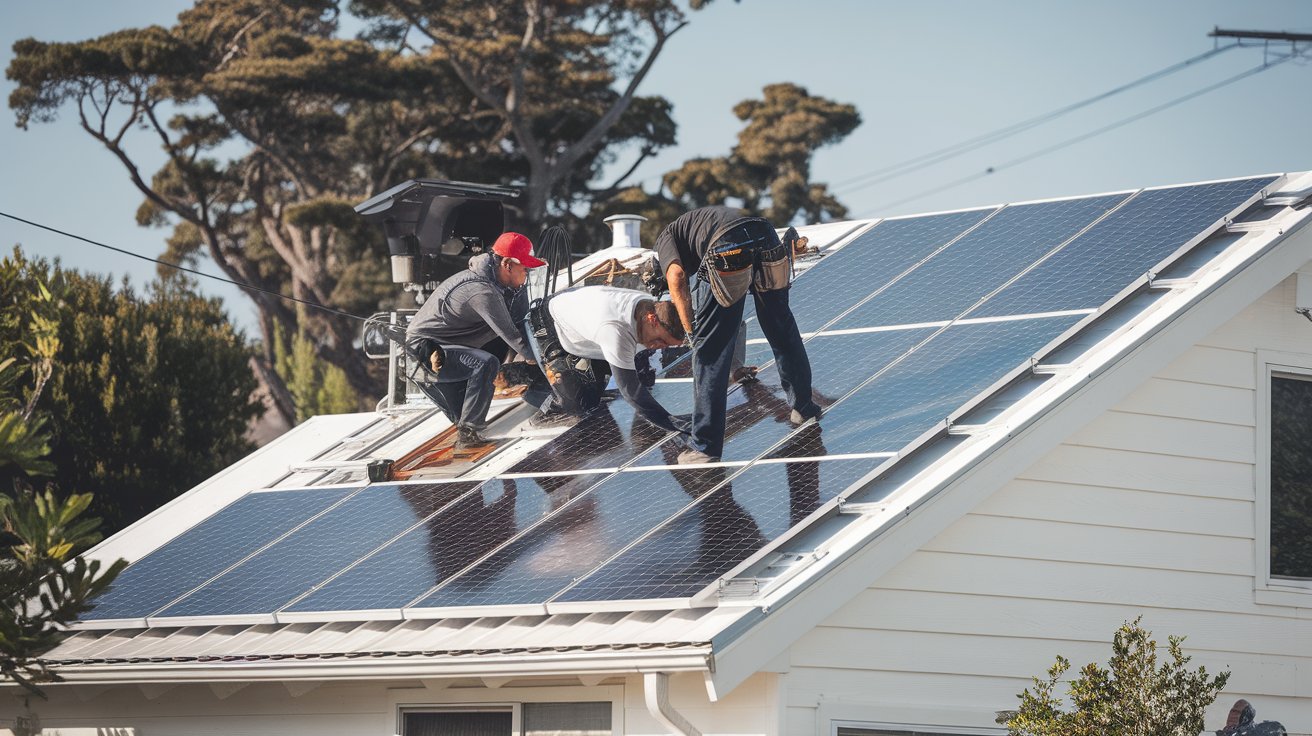 Solar Roof Installation Tesla Solar Roof installation process in Alameda County home
