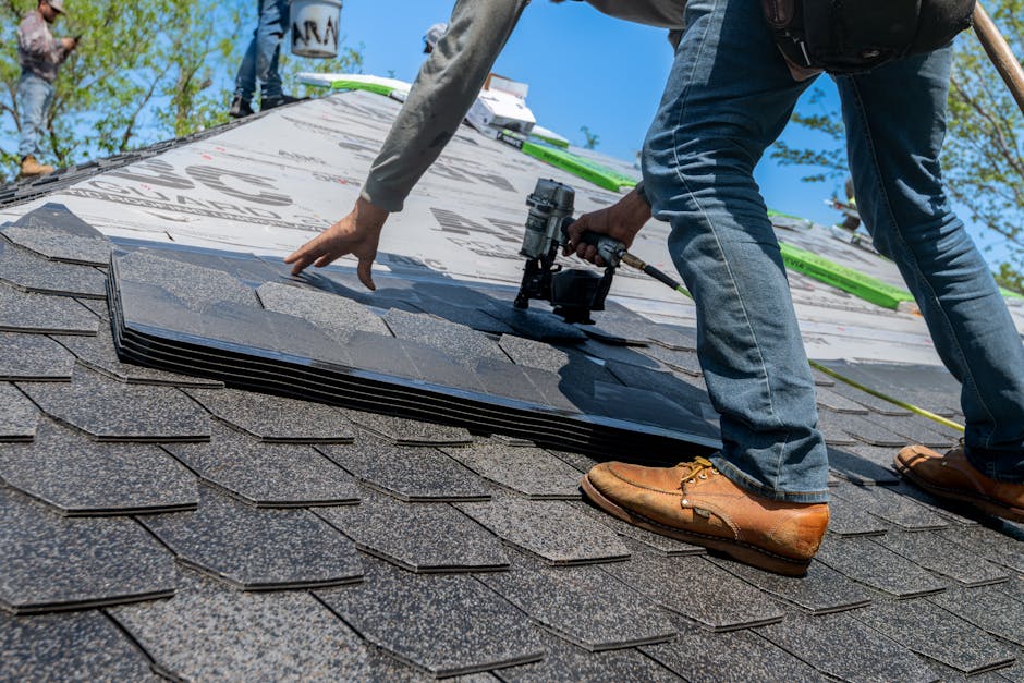 roofing nail gun shingles — roofing in the East Bay